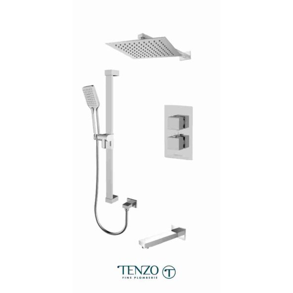 0 TENZO SLT33-501115-CR Shower kit 3 functions - Slick