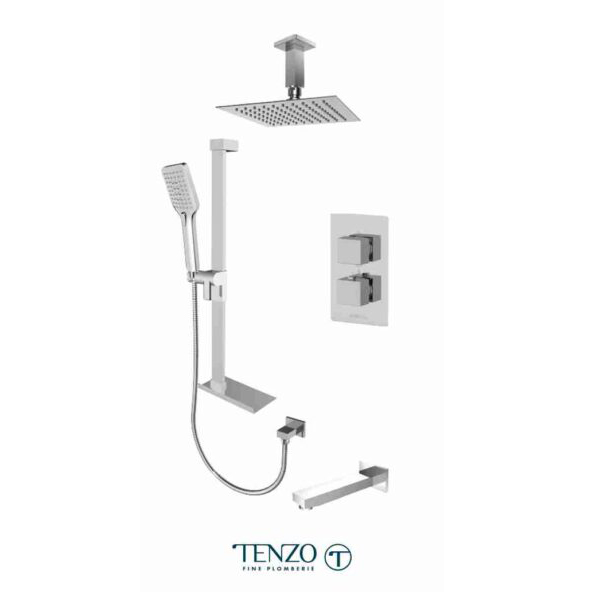 2 TENZO SLT33-513315-CR EXTENZA 3 functions shower kit - Slick