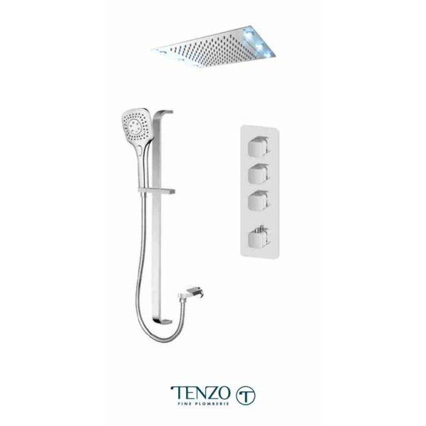 2 TENZO QUT43-55244-CR EXTENZA 3 functions shower kit Quantum