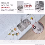 STYLISH JASPEL S-200T 32-inch Undermount Kitchen Sinks - Image 5