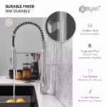 STYLISH K-107SR MILANO Pull Down Kitchen Faucet - Image 2