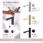 STYLISH B-104NG RIELA Modern Bathroom Basin Sink Faucet - Image 6