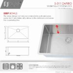 STYLISH S-311XG ZAFIRO 30-inch Undermount Kitchen Sink - Image 8