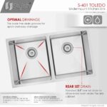 STYLISH S-401G TOLEDO 31-inch Undermount Kitchen Sink - Image 5