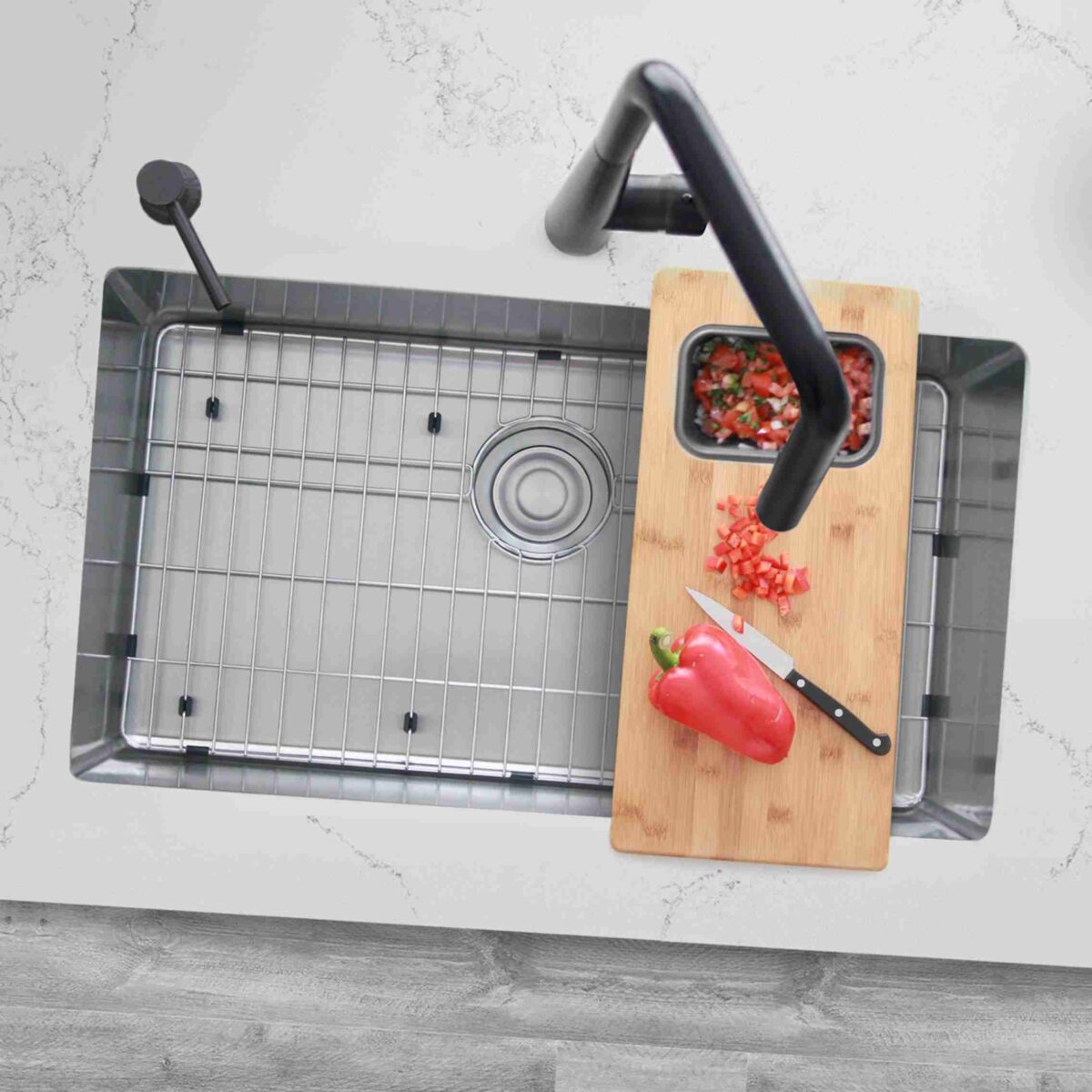STYLISH S-323XG RUBY 32-inch Undermount Kitchen Sink - Image 11