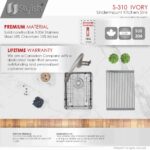 STYLISH S-310G IVORY 14-inch Undermount Kitchen Sink - Image 10