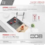 STYLISH S-613W VERSA 33-inch Workstation Single Bowl - Image 10
