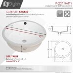 STYLISH P-207 NATTY 16-inch Undermount Bathroom Sink - Image 6