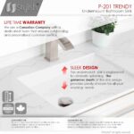 STYLISH P-201 TRENDY 18-inch Undermount Bathroom Sink - Image 7