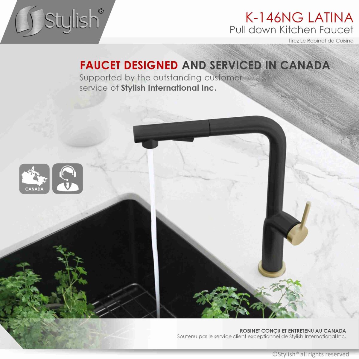 STYLISH K-146NG LATINA Kitchen Sink Faucet - Image 12
