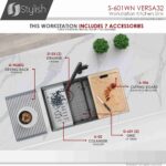 STYLISH S-601WN VERSA 32-inch Workstation Kitchen Sink - Image 12