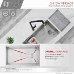 STYLISH S-613W VERSA 33-inch Workstation Single Bowl - Image 5