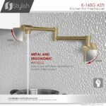 STYLISH K-145G ASTI Pot Filler Kitchen Faucet - Image 7