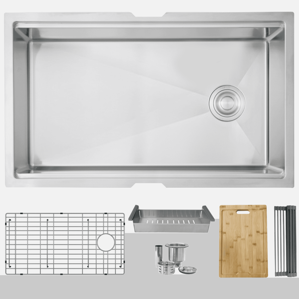 STYLISH S-613W VERSA 33-inch Workstation Single Bowl Undermount