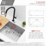 STYLISH S-323XG RUBY 32-inch Undermount Kitchen Sink - Image 10