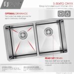 STYLISH S-304TG ONYX 30-inch Undermount Kitchen Sink - Image 5