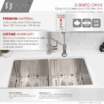 STYLISH S-304TG ONYX 30-inch Undermount Kitchen Sink - Image 10