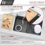 STYLISH S-601WN VERSA 32-inch Workstation Kitchen Sink - Image 6