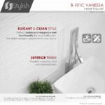 STYLISH B-101C VANESSA Single Handle Bathroom Faucet - Image 3