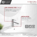 STYLISH B-108S TORIA Modern Bathroom Basin Sink Faucet - Image 8
