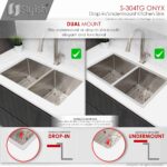 STYLISH S-304TG ONYX 30-inch Undermount Kitchen Sink - Image 11