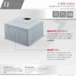 STYLISH S-308XG AQUA 19-inch Undermount Kitchen Sink - Image 3