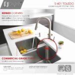 STYLISH S-401G TOLEDO 31-inch Undermount Kitchen Sink - Image 4