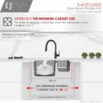 STYLISH S-412T 23-inch Double Bowl Undermount Kitchen Sink - Image 8