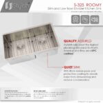 STYLISH S-325XG ROOMY 32-inch Undermount Kitchen Sink - Image 3