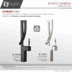STYLISH B-101C VANESSA Single Handle Bathroom Faucet - Image 9