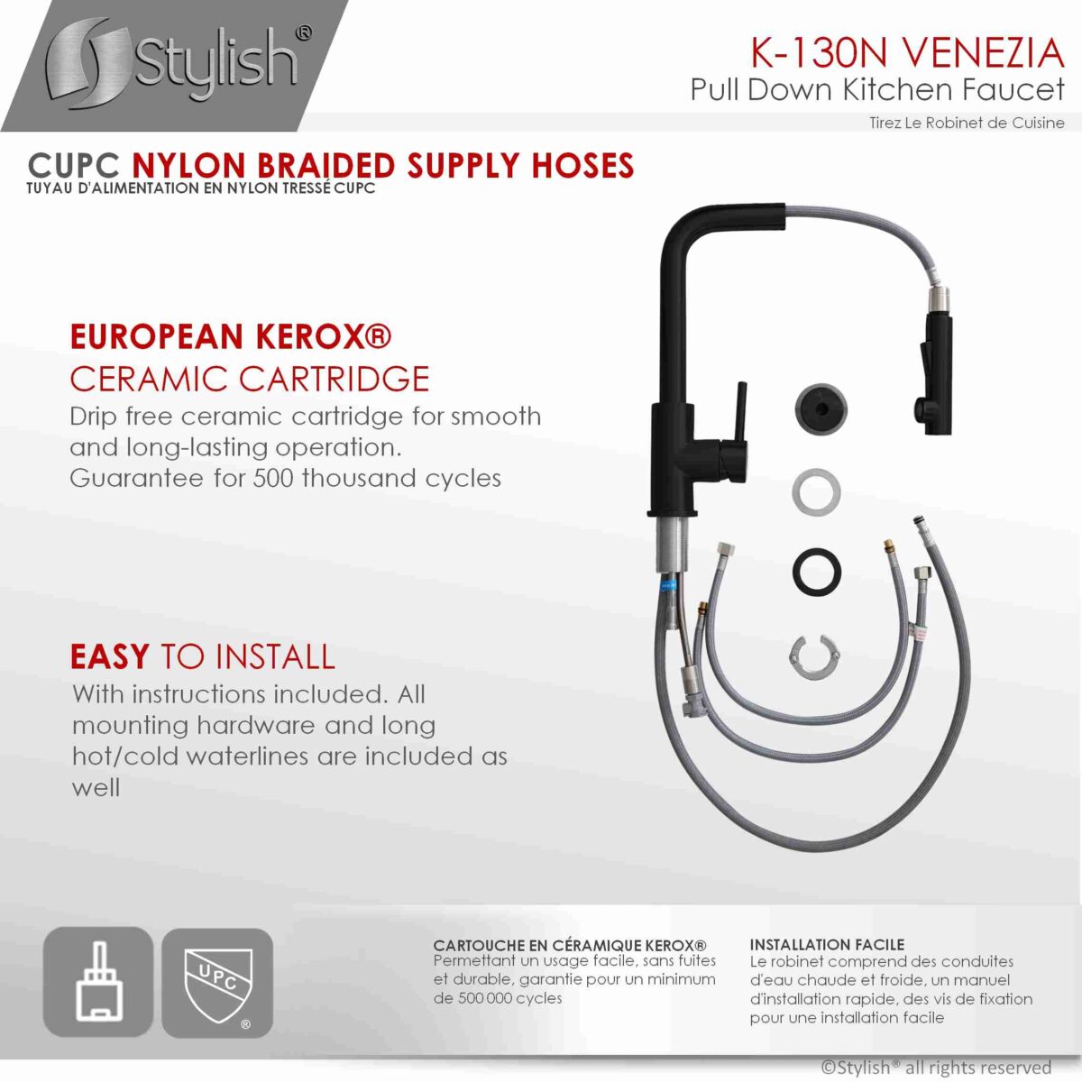 STYLISH K-130N Kitchen Sink Faucet - Image 10