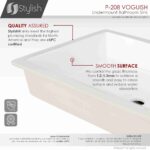 STYLISH P-208 VOGUISH 24-inch Undermount Bathroom Sink - Image 3