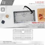STYLISH S-323XG RUBY 32-inch Undermount Kitchen Sink - Image 6