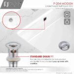 STYLISH P-204 MODISH 20-inch Undermount Bathroom Sink - Image 5