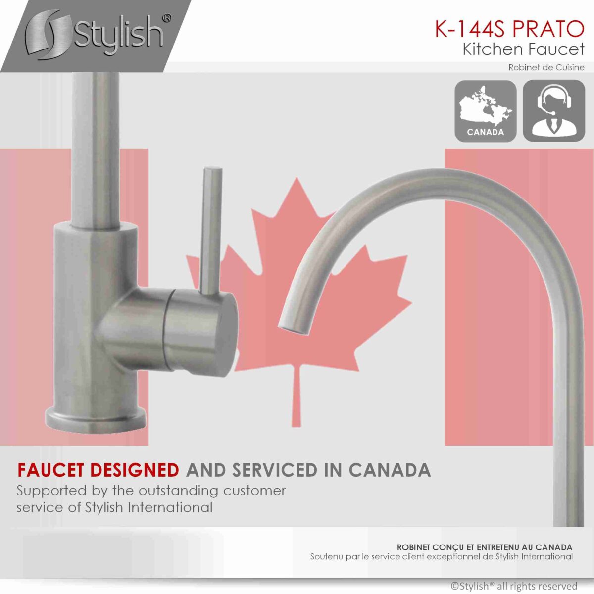 STYLISH K-144S PRATO Kitchen Sink Faucet - Image 5