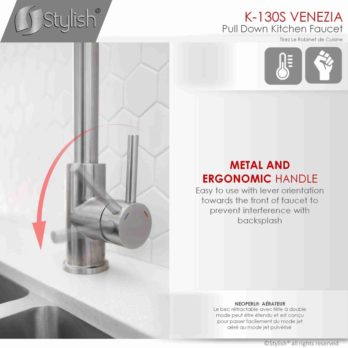 STYLISH K-130S Kitchen Sink Faucet - Image 7