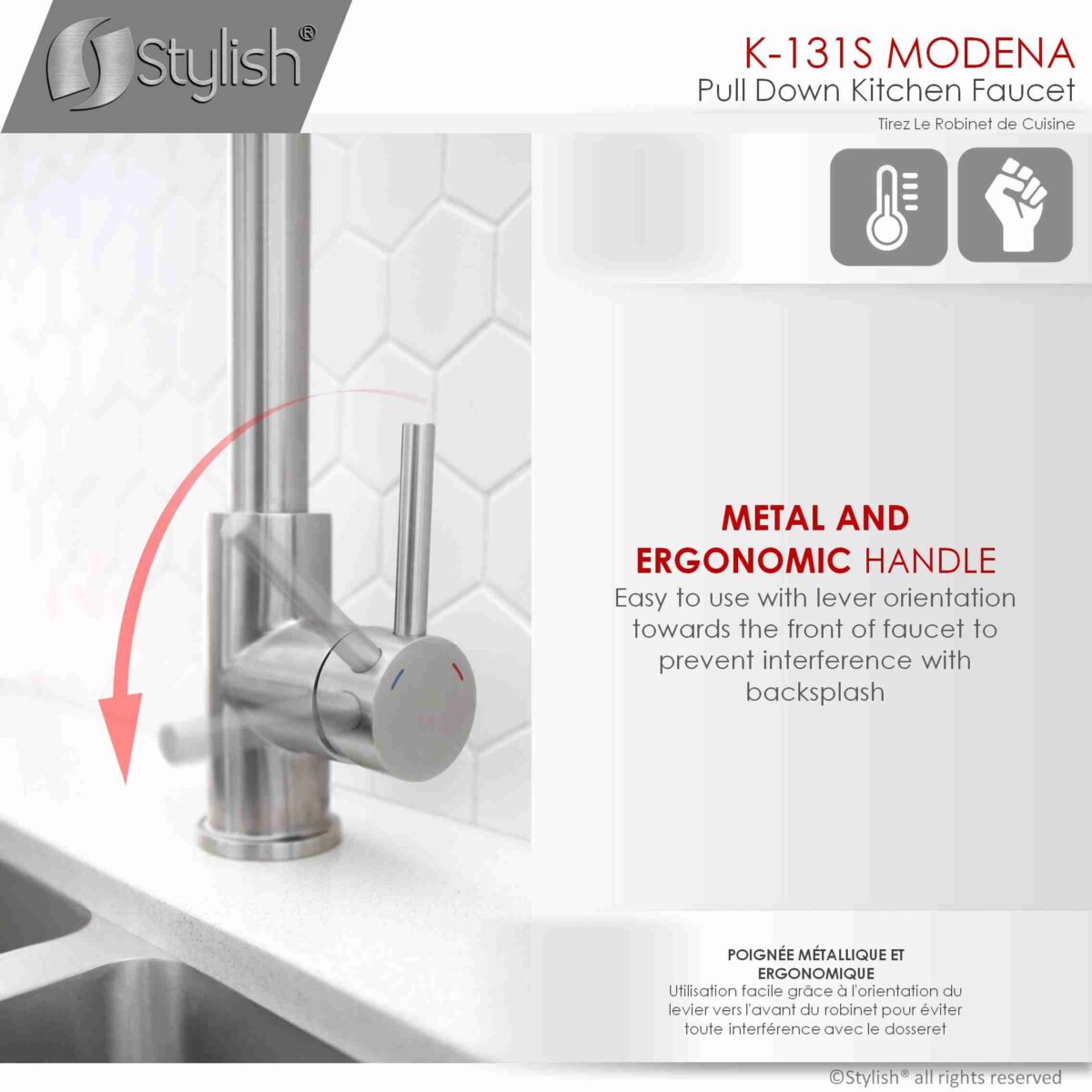 STYLISH K-131S Kitchen Sink Faucet - Image 7