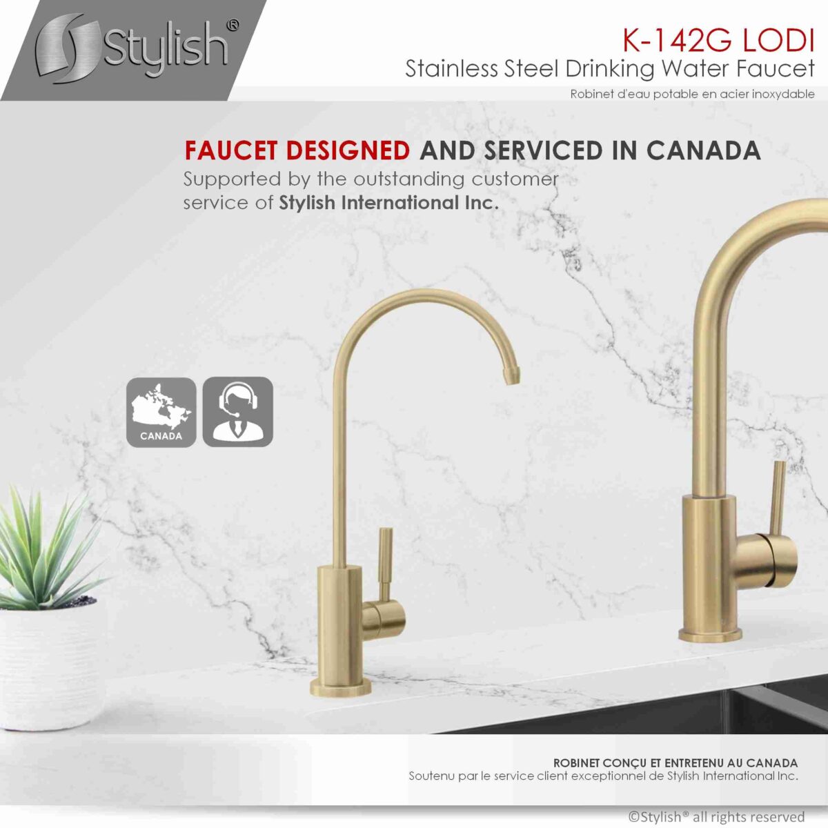 STYLISH K-142G LODI Kitchen Sink Drinking Water Tap Faucet - Image 9