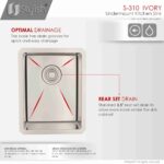 STYLISH S-310G IVORY 14-inch Undermount Kitchen Sink - Image 5