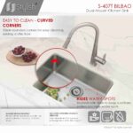 STYLISH S-407T 22-inch Single Bowl Undermount Kitchen Sink - Image 4