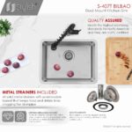STYLISH S-407T 22-inch Single Bowl Undermount Kitchen Sink - Image 6