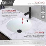 STYLISH P-207 NATTY 16-inch Undermount Bathroom Sink - Image 7
