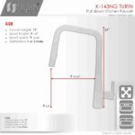 STYLISH K-143NG TURIN Kitchen Sink Faucet - Image 4