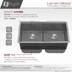 STYLISH S-601WN VERSA 32-inch Workstation Kitchen Sink - Image 3