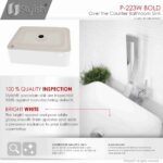 STYLISH P-223W BOLD 18-inch Vessel Bathroom Sink - Image 4