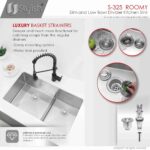 STYLISH S-325XG ROOMY 32-inch Undermount Kitchen Sink - Image 7