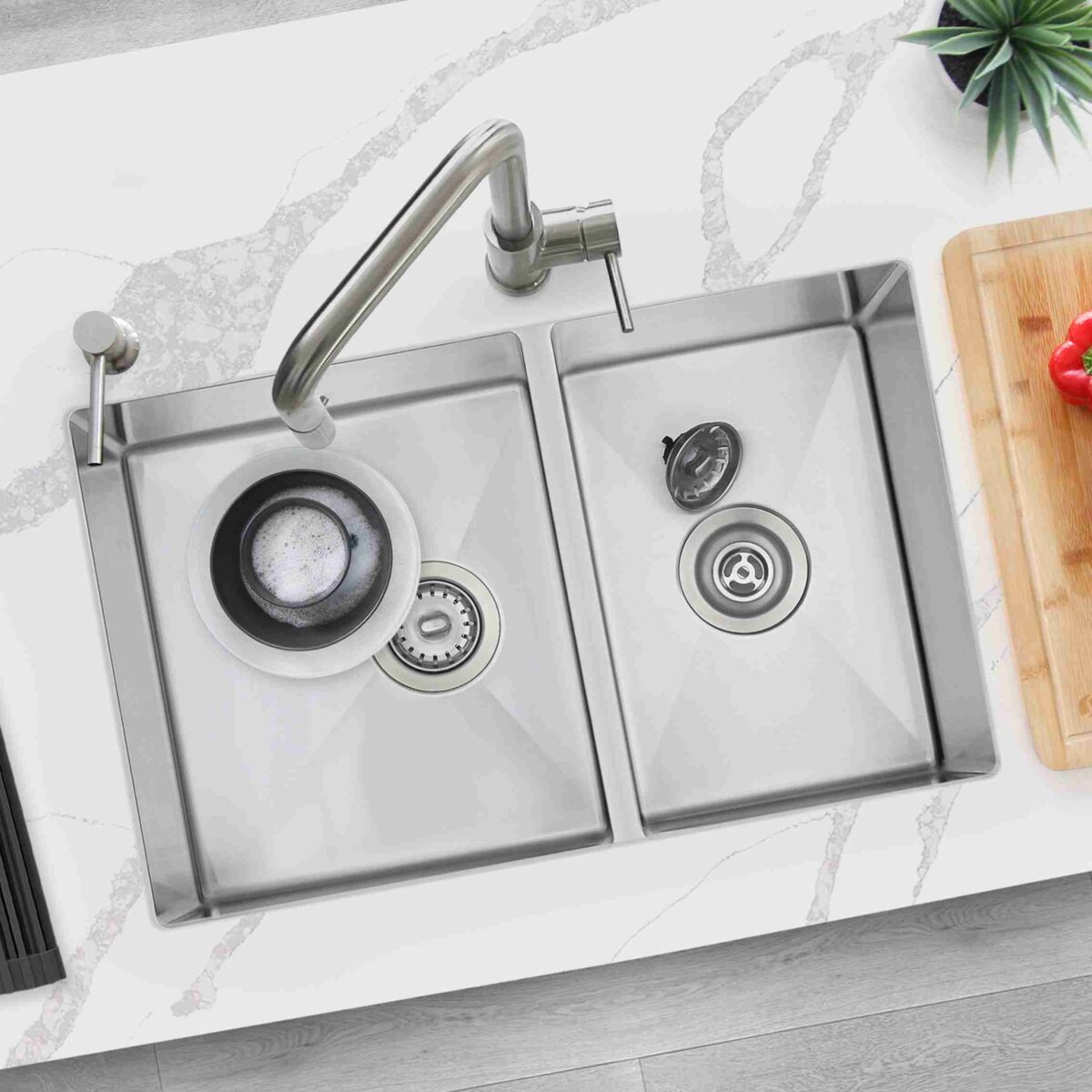 STYLISH S-403 SEVILLA 28-inch Undermount Kitchen Sink - Image 2