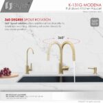 STYLISH K-131G MODENA Kitchen Sink Faucet - Image 3