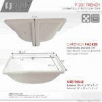 STYLISH P-201 TRENDY 18-inch Undermount Bathroom Sink - Image 6