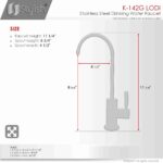 STYLISH K-142G LODI Kitchen Sink Drinking Water Tap Faucet - Image 4